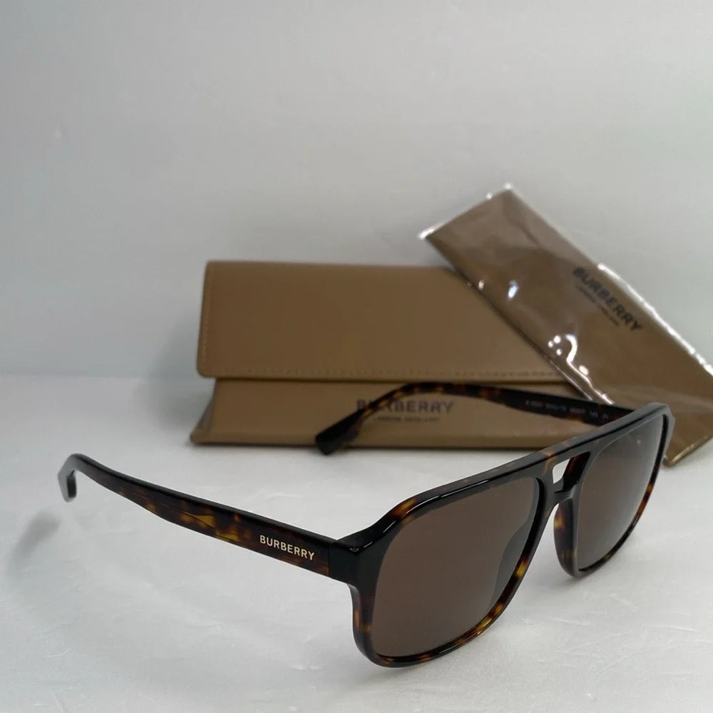 New Authentic Burberry Foxcote BE4302 300273 56 - Dark Havana Sunglasses - Picture 3 of 12